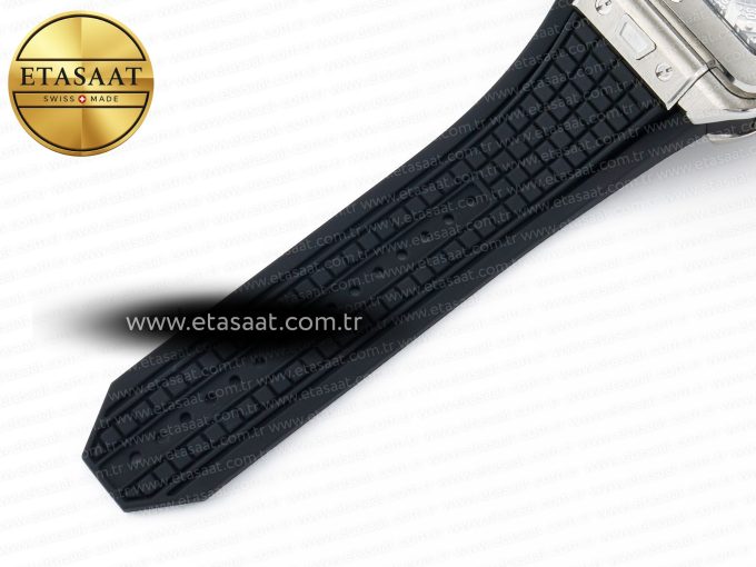 Square Bang Unico 42mm Titanium BBF 1:1 Best Edition Skeleton Dial on Black Rubber Strap A1280 - Görsel 24