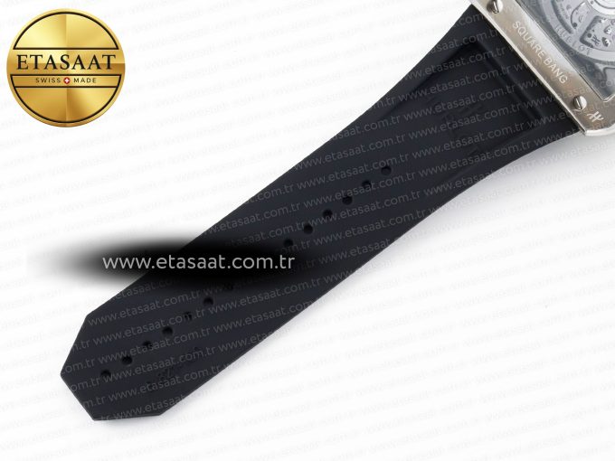 Square Bang Unico 42mm Titanium BBF 1:1 Best Edition Skeleton Dial on Black Rubber Strap A1280 - Görsel 26