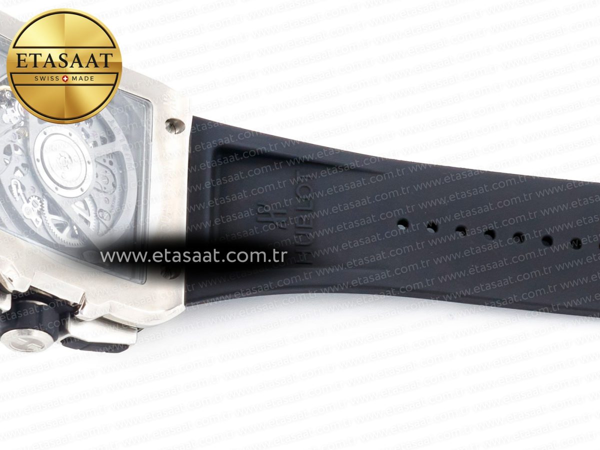 Square Bang Unico 42mm Titanium BBF 1:1 Best Edition Skeleton Dial on Black Rubber Strap A1280 - Görsel 27
