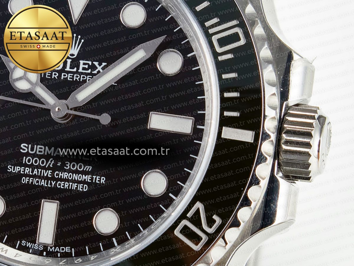 Submariner 114060 No Date Black 904L Steel ARF 1:1 Best Edition on SS Bracelet SH3130 - Görsel 11