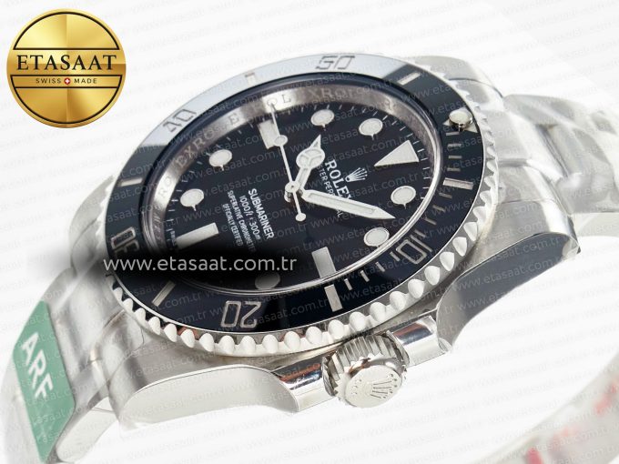 Submariner 114060 No Date Black 904L Steel ARF 1:1 Best Edition on SS Bracelet SH3130 - Görsel 6