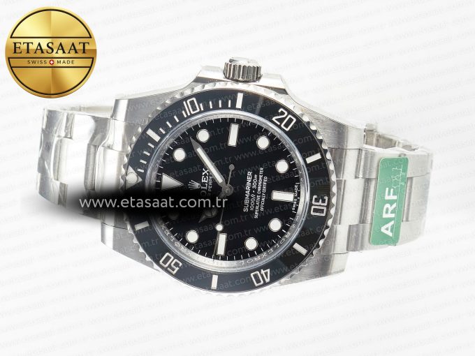 Submariner 114060 No Date Black 904L Steel ARF 1:1 Best Edition on SS Bracelet SH3130 - Görsel 9