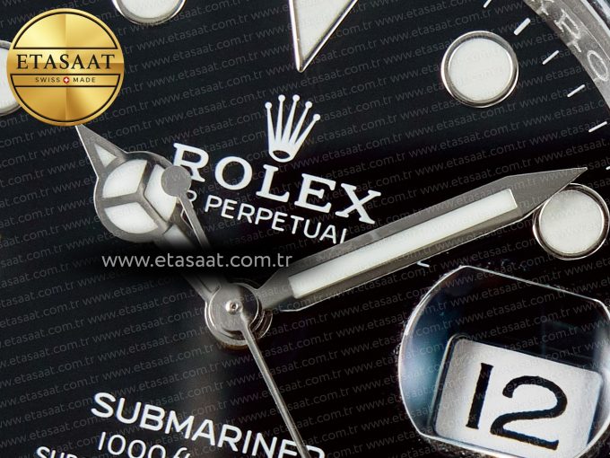 Submariner 116610 LN Black 904L Steel ARF 1:1 Best Edition on SS Bracelet SH3135 - Görsel 10