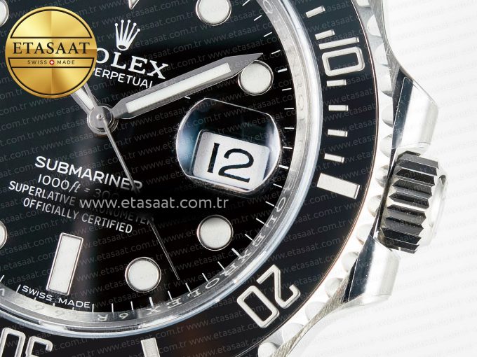 Submariner 116610 LN Black 904L Steel ARF 1:1 Best Edition on SS Bracelet SH3135 - Görsel 11