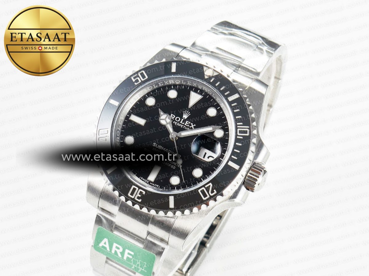 Submariner 116610 LN Black 904L Steel ARF 1:1 Best Edition on SS Bracelet SH3135 - Görsel 2