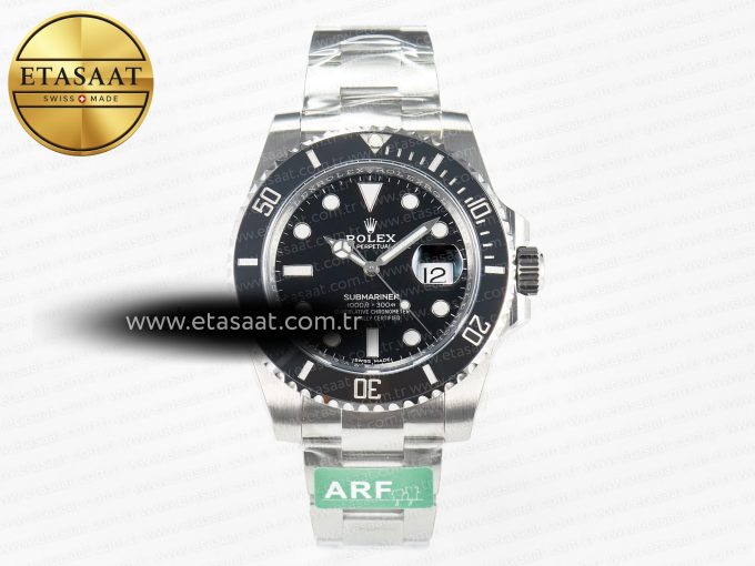 Submariner 116610 LN Black 904L Steel ARF 1:1 Best Edition on SS Bracelet SH3135 - Görsel 3