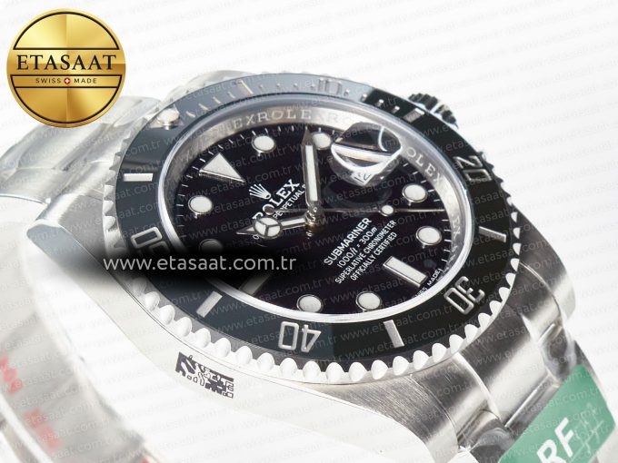 Submariner 116610 LN Black 904L Steel ARF 1:1 Best Edition on SS Bracelet SH3135 - Görsel 7