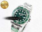 Submariner 116610 LV Green 904L Steel ARF 1:1 Best Edition on SS Bracelet SH3135