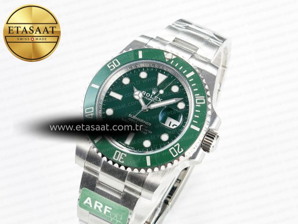 Submariner 116610 LV Green 904L Steel ARF 1:1 Best Edition on SS Bracelet SH3135