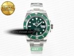 Submariner 116610 LV Green 904L Steel ARF 1:1 Best Edition on SS Bracelet SH3135 - Görsel 3