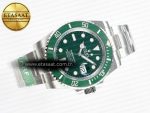 Submariner 116610 LV Green 904L Steel ARF 1:1 Best Edition on SS Bracelet SH3135 - Görsel 8