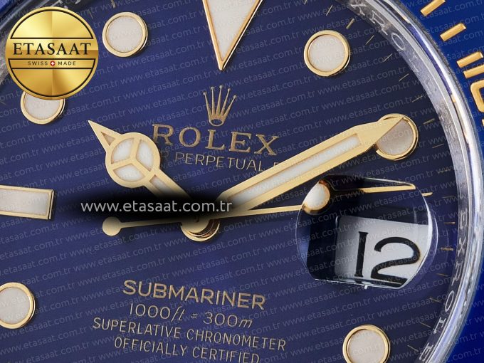 Submariner 116613 LB Blue Ceramic ARF 1:1 Best Edition 904L SS Case and Bracelet SH3135 - Görsel 11