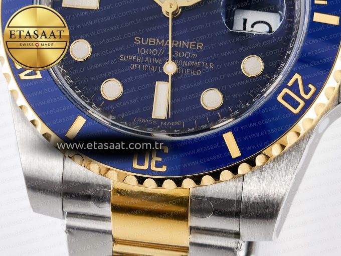 Submariner 116613 LB Blue Ceramic ARF 1:1 Best Edition 904L SS Case and Bracelet SH3135 - Görsel 13