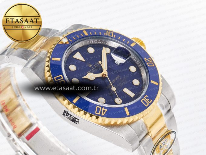 Submariner 116613 LB Blue Ceramic ARF 1:1 Best Edition 904L SS Case and Bracelet SH3135 - Görsel 7