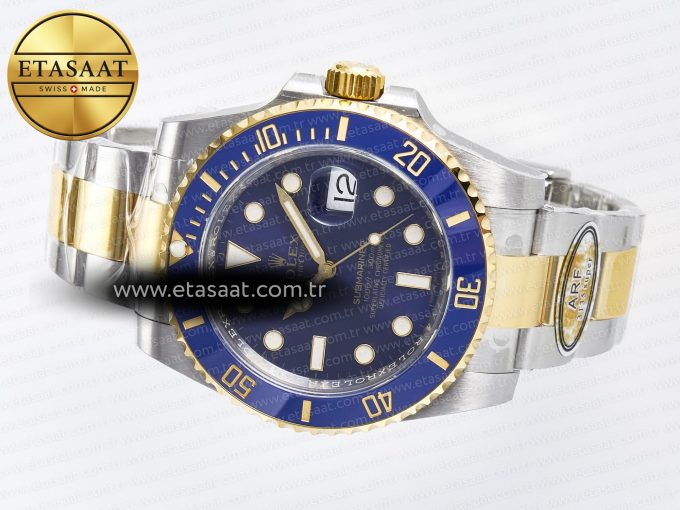 Submariner 116613 LB Blue Ceramic ARF 1:1 Best Edition 904L SS Case and Bracelet SH3135 - Görsel 9