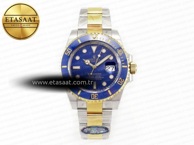 Submariner 116613 LB Blue Ceramic Clean Factory 1:1 Best Edition 904L SS Case and Bracelet VS3135 - Görsel 3
