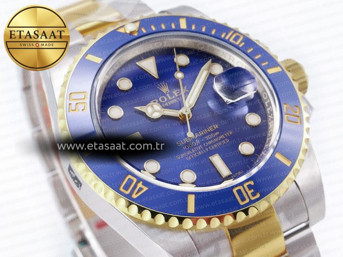 Submariner 116613 LB Blue Ceramic Clean Factory 1:1 Best Edition 904L SS Case and Bracelet VS3135 - Görsel 5