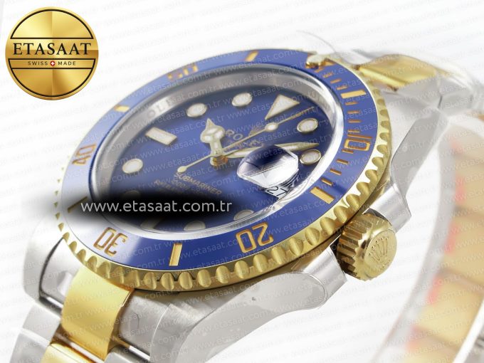 Submariner 116613 LB Blue Ceramic Clean Factory 1:1 Best Edition 904L SS Case and Bracelet VS3135 - Görsel 7