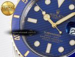 Submariner 116613 LB VSF 1:1 Best Edition Blue Dial Blue Ceramic on SS/YG Bracelet VS3135 - Görsel 10