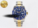 Submariner 116613 LB VSF 1:1 Best Edition Blue Dial Blue Ceramic on SS/YG Bracelet VS3135 - Görsel 3