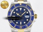Submariner 116613 LB VSF 1:1 Best Edition Blue Dial Blue Ceramic on SS/YG Bracelet VS3135 - Görsel 4