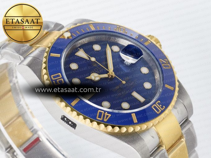Submariner 116613 LB VSF 1:1 Best Edition Blue Dial Blue Ceramic on SS/YG Bracelet VS3135 - Görsel 7
