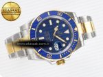 Submariner 116613 LB VSF 1:1 Best Edition Blue Dial Blue Ceramic on SS/YG Bracelet VS3135 - Görsel 8