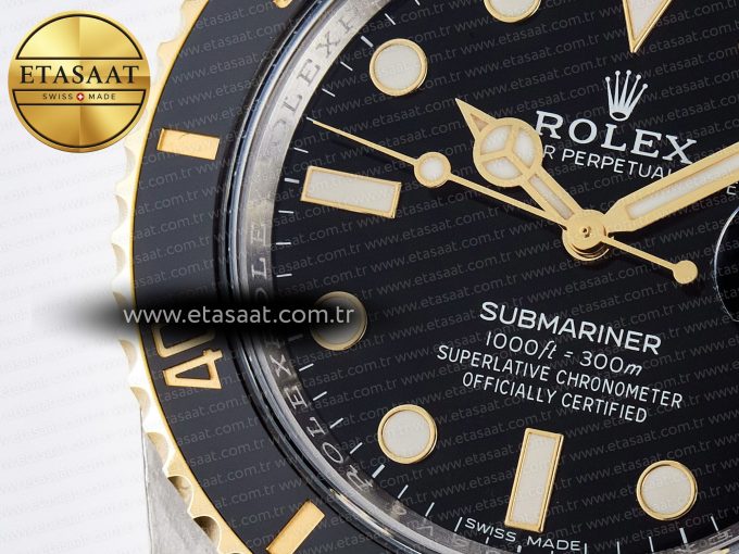 Submariner 116613 LN Black Ceramic ARF 1:1 Best Edition 904L SS Case and Bracelet SH3135 - Görsel 10