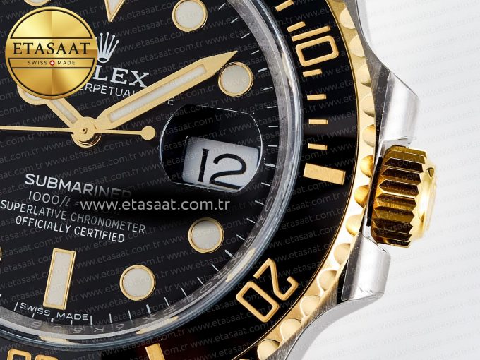 Submariner 116613 LN Black Ceramic ARF 1:1 Best Edition 904L SS Case and Bracelet SH3135 - Görsel 12