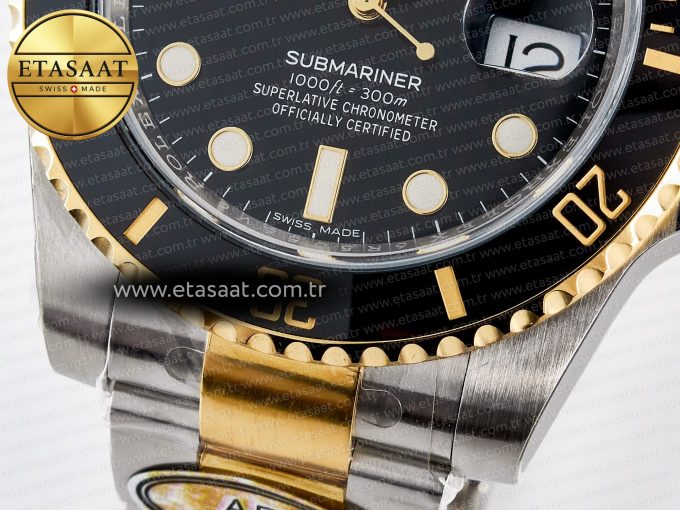 Submariner 116613 LN Black Ceramic ARF 1:1 Best Edition 904L SS Case and Bracelet SH3135 - Görsel 13