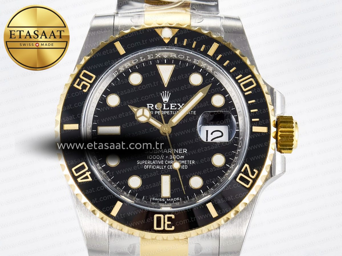 Submariner 116613 LN Black Ceramic ARF 1:1 Best Edition 904L SS Case and Bracelet SH3135 - Görsel 4