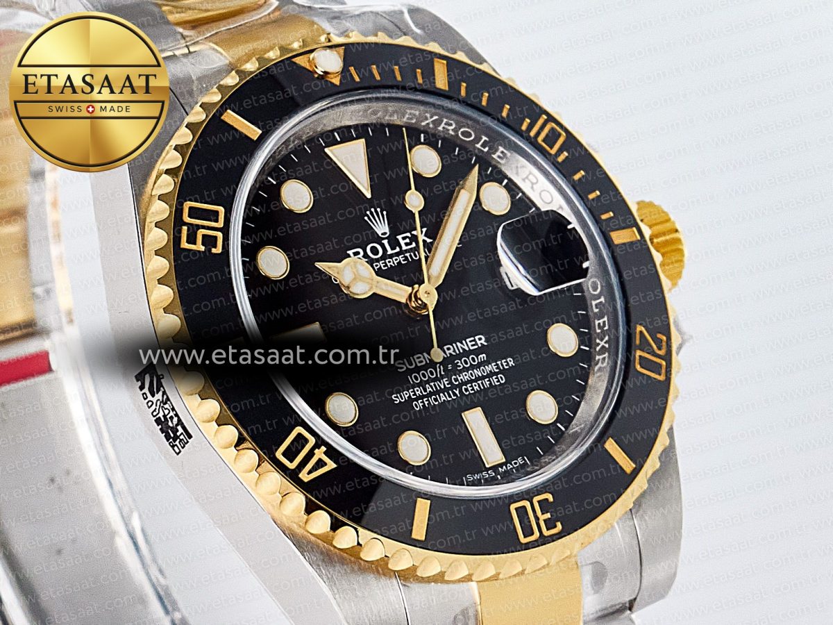 Submariner 116613 LN Black Ceramic ARF 1:1 Best Edition 904L SS Case and Bracelet SH3135 - Görsel 5