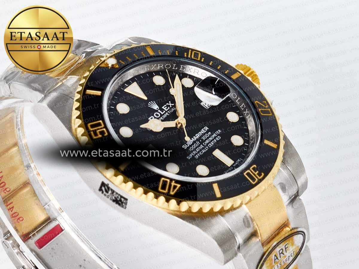 Submariner 116613 LN Black Ceramic ARF 1:1 Best Edition 904L SS Case and Bracelet SH3135 - Görsel 7