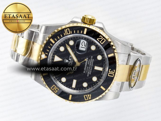 Submariner 116613 LN Black Ceramic ARF 1:1 Best Edition 904L SS Case and Bracelet SH3135 - Görsel 9