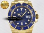 Submariner 116618 LB Blue Ceramic YG Plated 904L Steel VSF 1:1 Best Edition VS3135 - Görsel 4