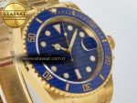 Submariner 116618 LB Blue Ceramic YG Plated 904L Steel VSF 1:1 Best Edition VS3135 - Görsel 5