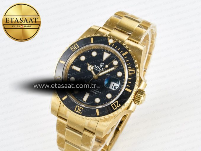 Submariner 116618 LN Black Ceramic YG Plated 904L Steel VSF 1:1 Best Edition VS3135 - Görsel 1