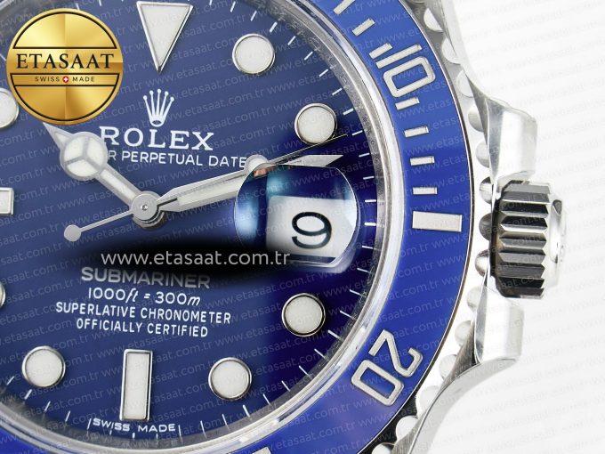 Submariner 116619 LB Blue Ceramic VSF 1:1 Best Edition 904L SS Case and Bracelet VS3135 - Görsel 12