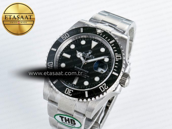 Submariner 126610 LN 904L SS THBF 1:1 Best Edition Black Dial On 904L SS Bracelet SH3235 - Görsel 1