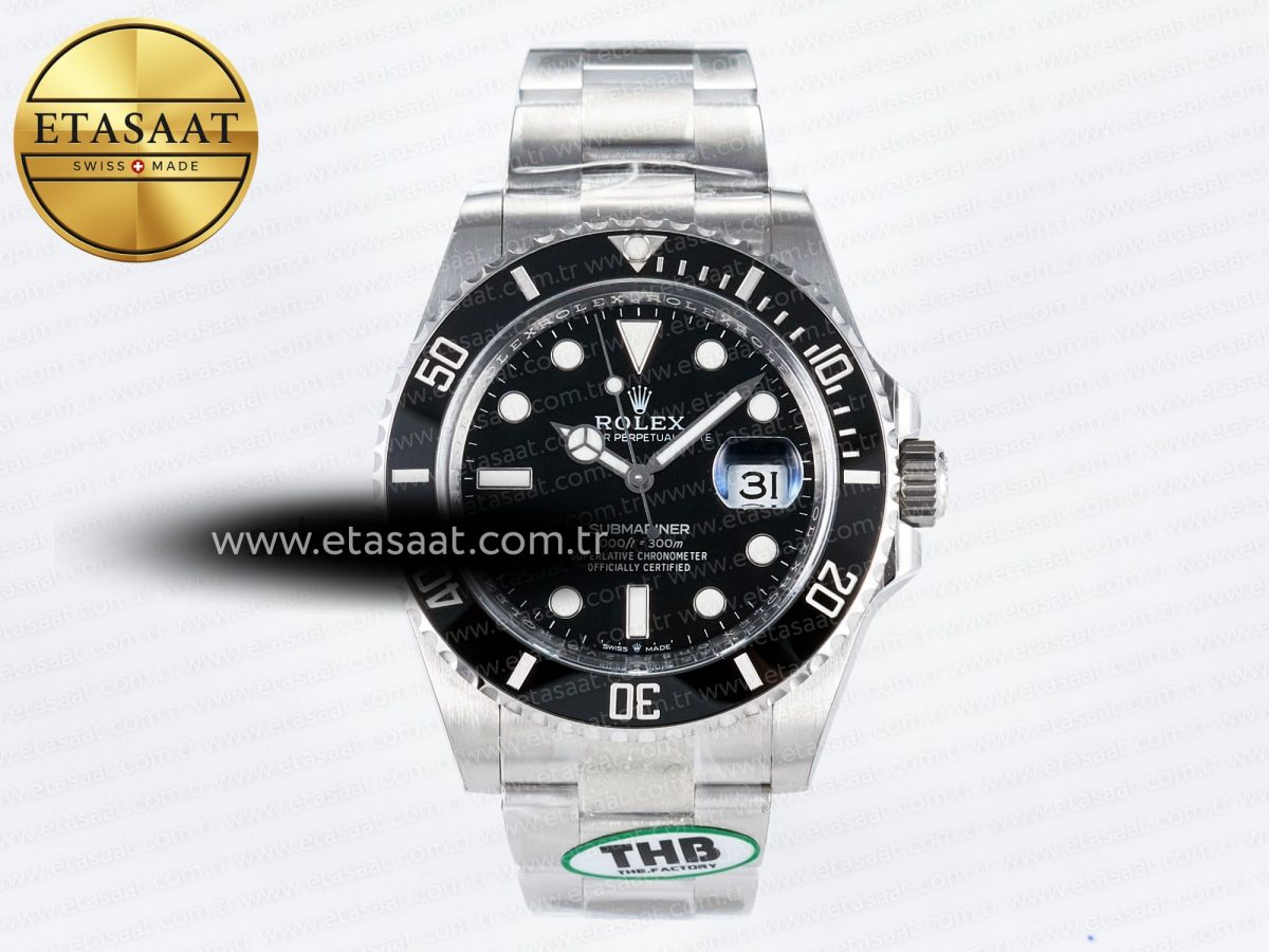 Submariner 126610 LN 904L SS THBF 1:1 Best Edition Black Dial On 904L SS Bracelet SH3235 - Görsel 3