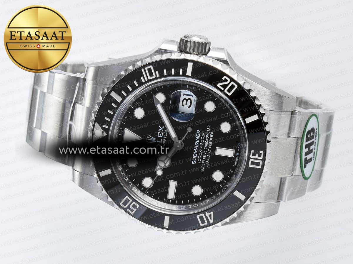 Submariner 126610 LN 904L SS THBF 1:1 Best Edition Black Dial On 904L SS Bracelet SH3235 - Görsel 9