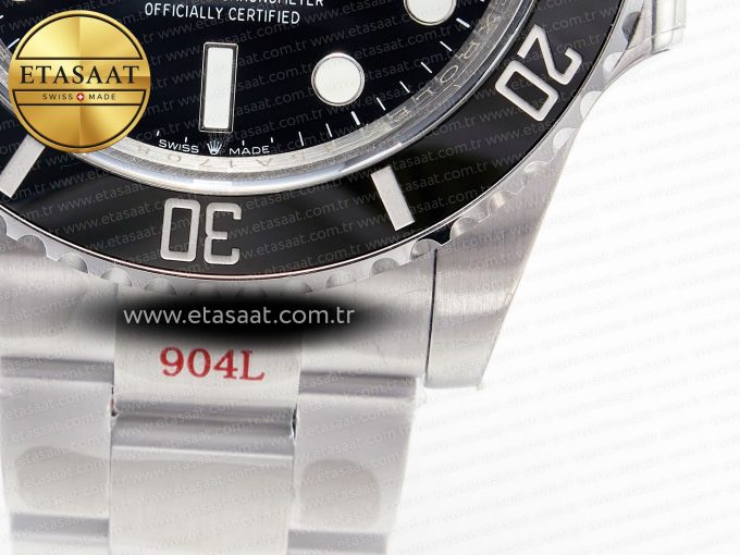Submariner 126610LN Black 904L Steel GMF 1:1 Best Edition on SS Bracelet VR3235 V3 - Görsel 13