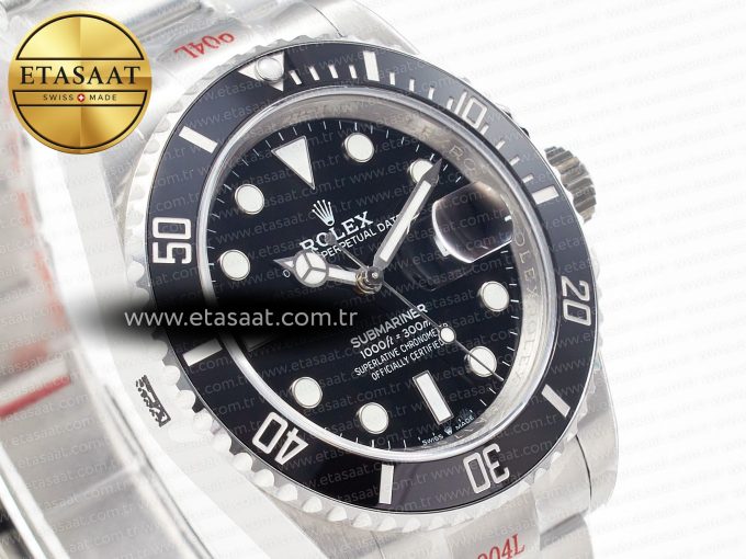 Submariner 126610LN Black 904L Steel GMF 1:1 Best Edition on SS Bracelet VR3235 V3 - Görsel 5