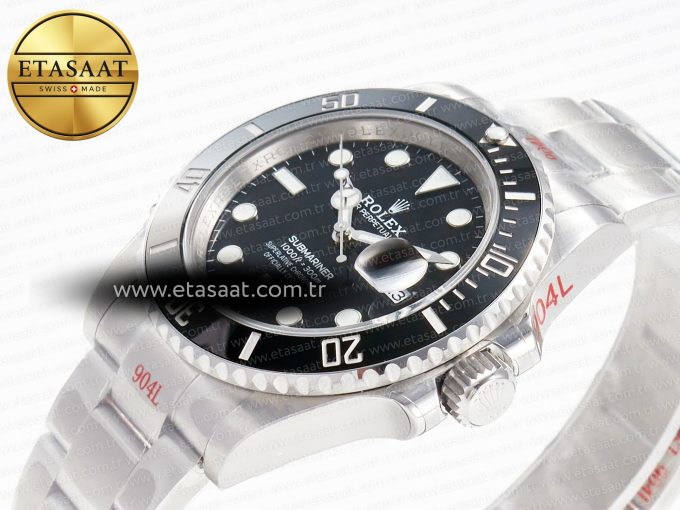 Submariner 126610LN Black 904L Steel GMF 1:1 Best Edition on SS Bracelet VR3235 V3 - Görsel 6