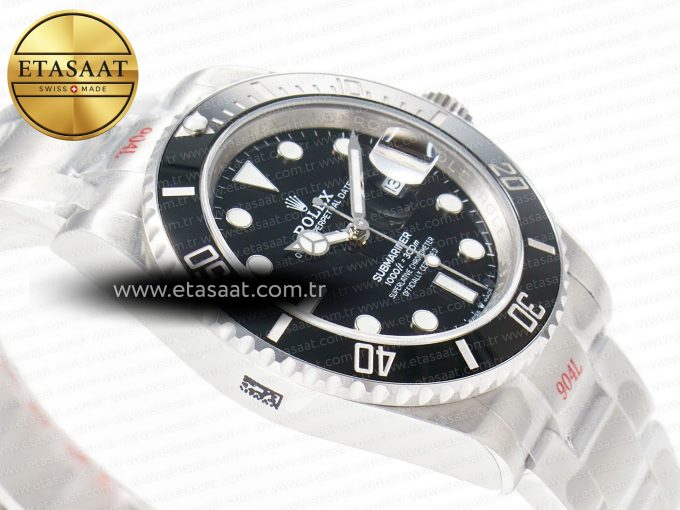 Submariner 126610LN Black 904L Steel GMF 1:1 Best Edition on SS Bracelet VR3235 V3 - Görsel 7
