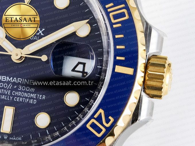 Submariner 126613 LB 904L SS/YG THBF 1:1 Best Edition Blue Dial On 904L SS/YG Bracelet SH3235 - Görsel 11