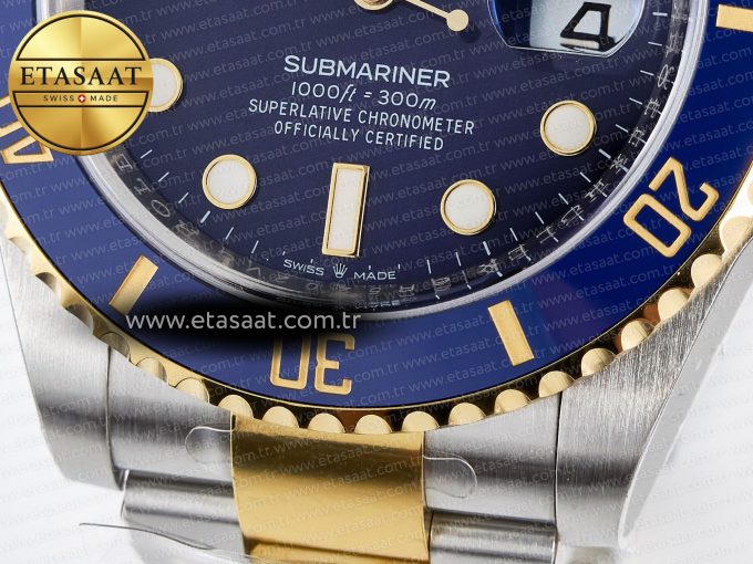 Submariner 126613 LB 904L SS/YG THBF 1:1 Best Edition Blue Dial On 904L SS/YG Bracelet SH3235 - Görsel 12