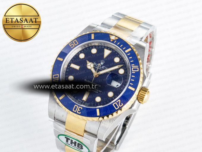 Submariner 126613 LB 904L SS/YG THBF 1:1 Best Edition Blue Dial On 904L SS/YG Bracelet SH3235 - Görsel 2