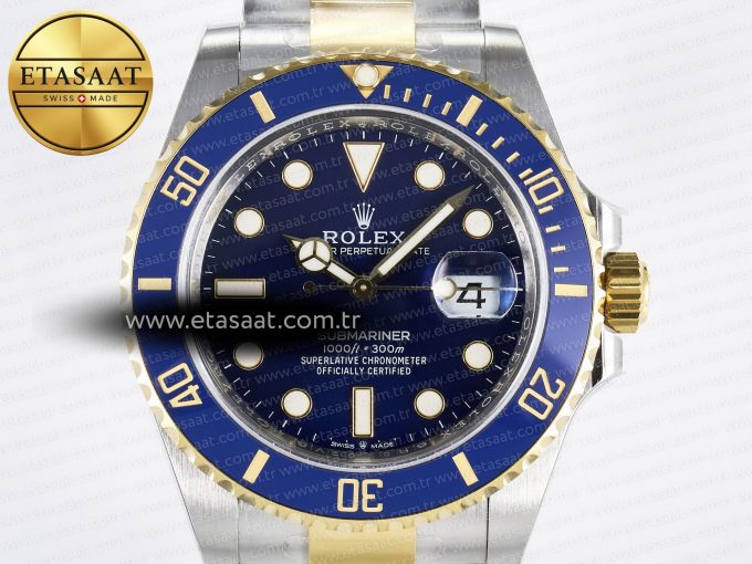 Submariner 126613 LB 904L SS/YG THBF 1:1 Best Edition Blue Dial On 904L SS/YG Bracelet SH3235 - Görsel 4