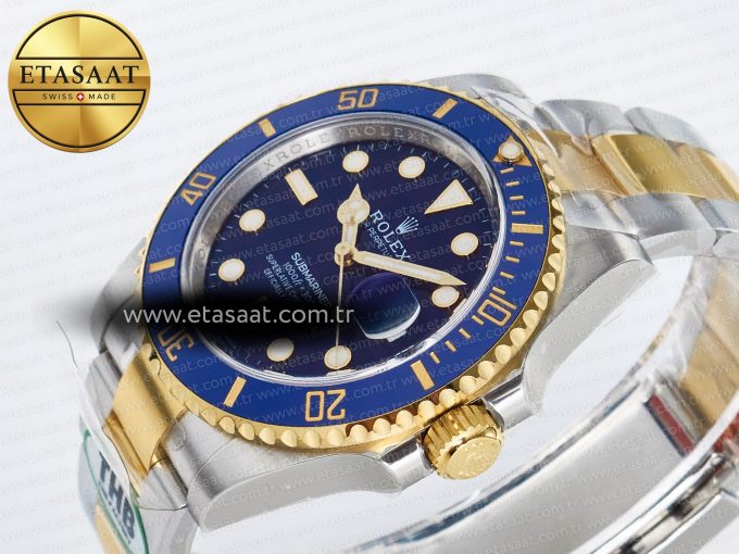 Submariner 126613 LB 904L SS/YG THBF 1:1 Best Edition Blue Dial On 904L SS/YG Bracelet SH3235 - Görsel 6